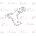 LOWER ARM HIGHLANDER 2020-2024 RIGHT SIDE 48068-0E070 TOYOTA HIGHLANDER SUSPENSION CONTROL ARM RH 480680E070 3