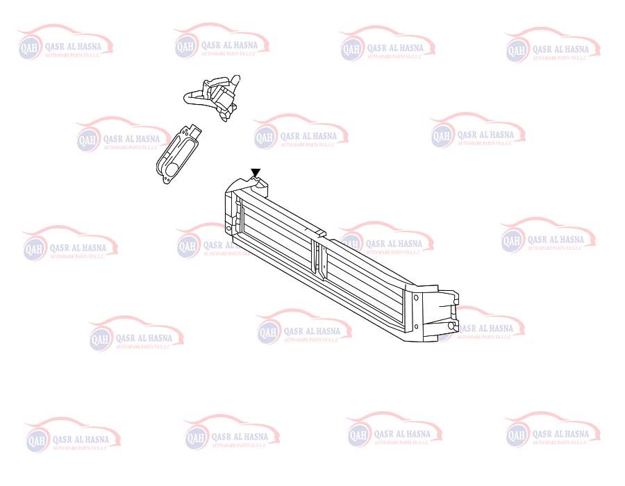SHUTTER GRILLE TOYOTA 53180-08010 SHUTTER ASSEMBLY