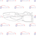 OIL COOLER AIR COVER HIGHLANDER 2020-2024 TOYOTA 32917-0E080 DUCT TRANSMISSION OIL COOLER HIGHLANDER 20-24 4
