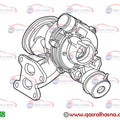 TOYOTA 17201-25010 TURBO CHARGER SUB-ASS LEXUS 1720125010 4