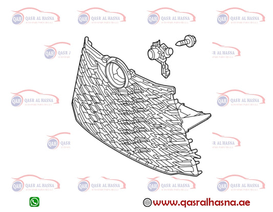 531010E590 SHOW GRILLE RX 2023-2025 F-SPORT 53101-0E590 LEXUS 53101-0E590 GRILLE SUB-ASSY, RAD F-SPORT RX500H
