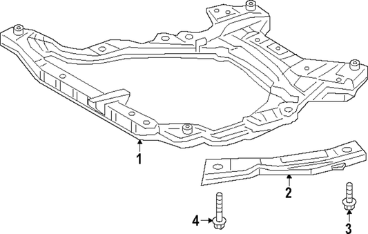 FRAME ASSEMBLY 51100-0E120 FRONT RX 2023-2025 LEXUS 511000E120 FRAME ASSY, FR