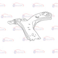 LOWER ARM HIGHLANDER 2020-2024 DRIVER SIDE 48069-0E070 TOYOTA HIGHLANDER SUSPENSION CONTROL ARM RH 480690E070 3