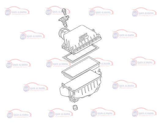 AIR CLEANER ASSEMBLY 17700-F0280 TOYOTA 2.4L 4CYL