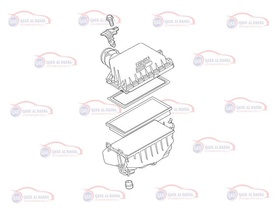 AIR CLEANER ASSEMBLY 17700-F0280 TOYOTA 2021-2024 HYBRID 2.5