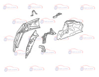 APRON FRONT LEFT 53702-08050 TOYOTA SIENNA 2021-2024