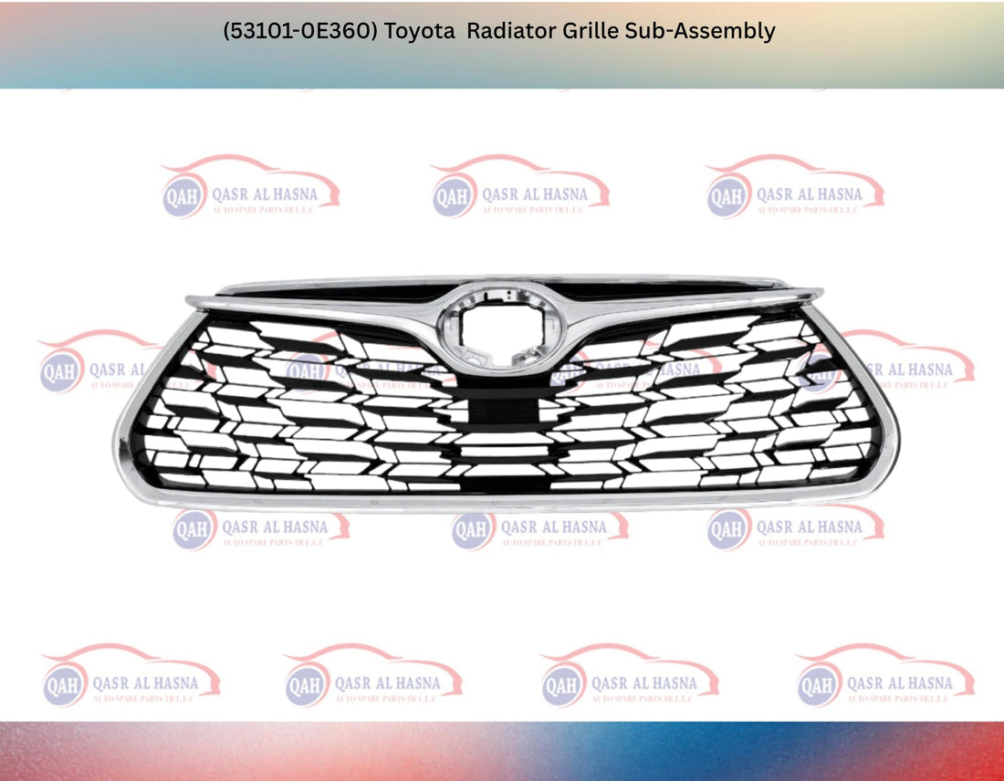 531010E360 Toyota Highlander 2020-2025 LE 53101-0E360 Radiator Grille Sub-Assembly