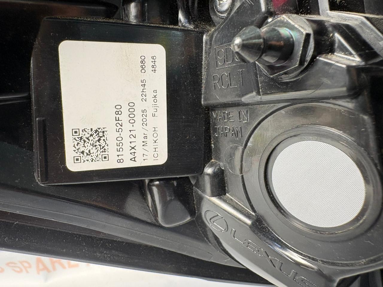 8155152F80 Stop Light Right Side Rear Combination Lamp RH Lexus LBX 81551-52F80