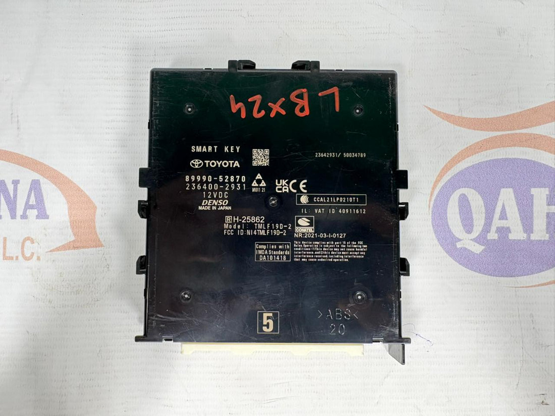 Toyota & Lexus 89990-58270 COMPUTER ASSY, SMART KEY 8999058270