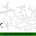 52575-48060, 52575-0E060 Bumper Bracket RX 2023-2026 Right Side Rear Bumper Retainer RX 2023-2026 RH RR 3